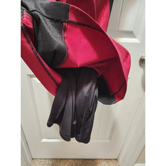 Joseph Ribkoff Size 10 Red/Black Embellished Bodycon Cocktail Semi Formal Dress - Picture 5 of 11